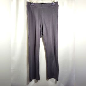 Emaline gray stretch pull on pants women's 8   #1621